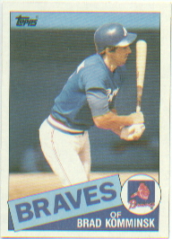 1985 Topps Baseball Cards      292     Brad Komminsk